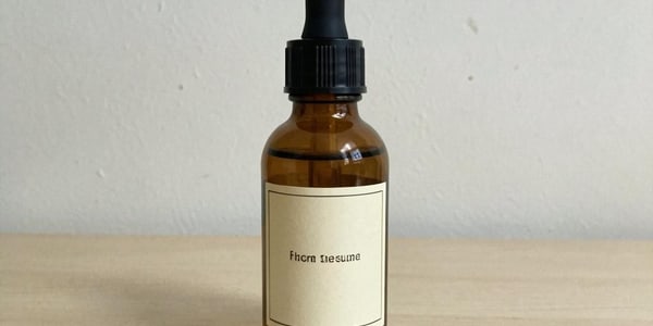A product photographed on a phone on a plain table